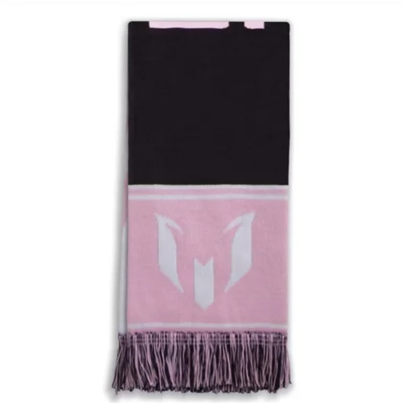 Adidas Messi Miami Reversible Soccer/Football Black and Pink Scarf. NWT - Picture 5 of 7